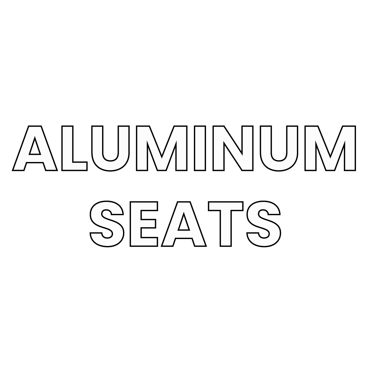 big country labels-aluminum seats
