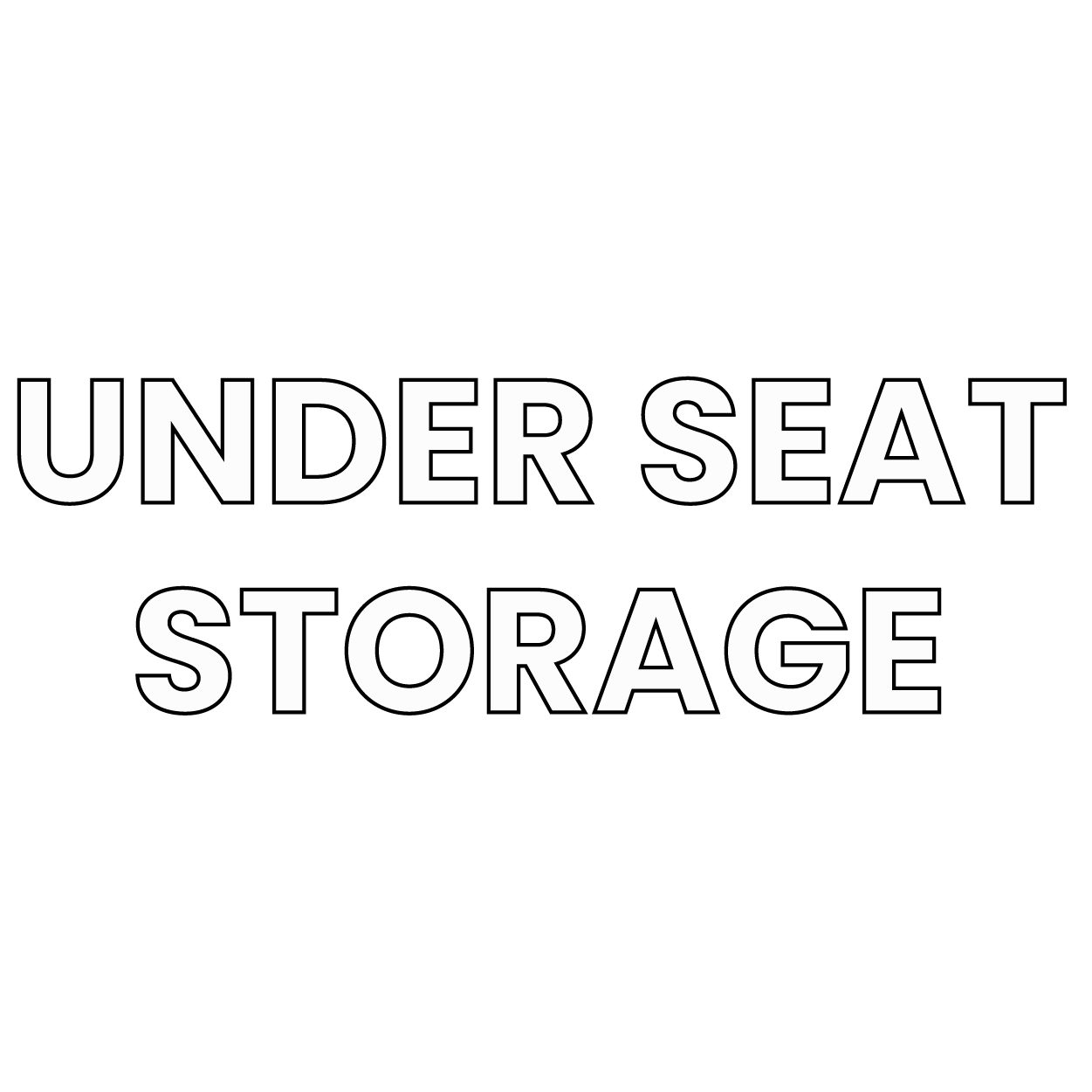 big country labels-under seat storage