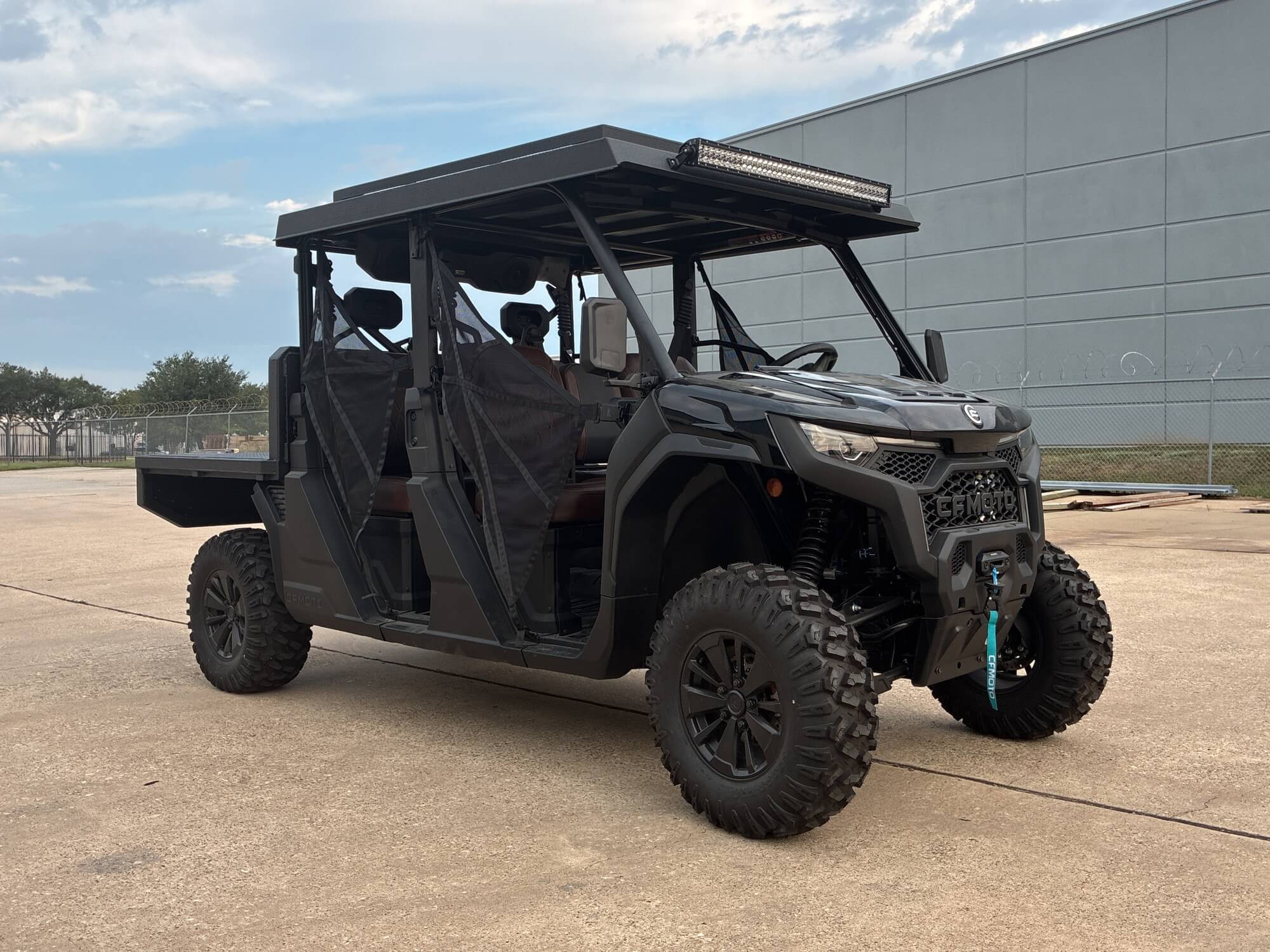 CFMOTO UFORCE equipped with Big Country Outdoors UTV accessories