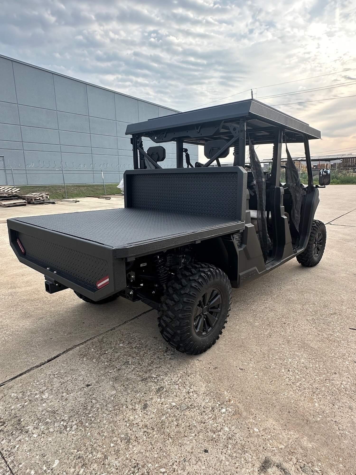 CFMOTO UFORCE with Big Country Outdoors flat bed
